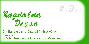 magdolna dezso business card